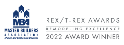 Master Builder association 2022 award winner badge for remodeling excellence