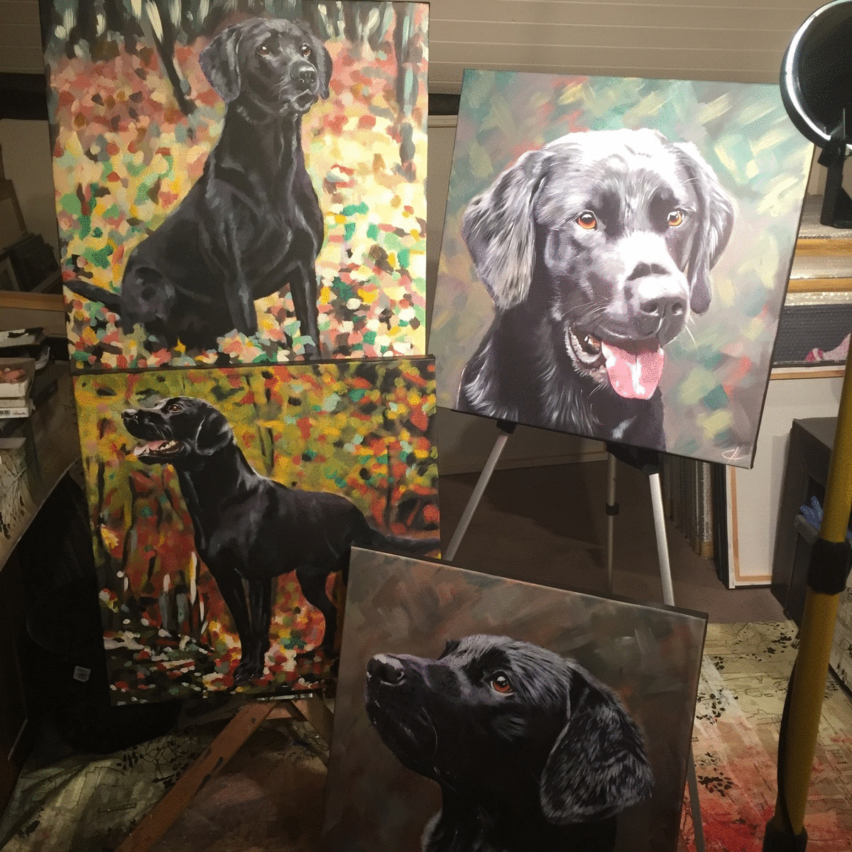 Lab Paintings created for Client