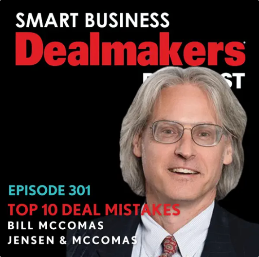 New podcast: Bill McComas on M&A negotiating mistakes
