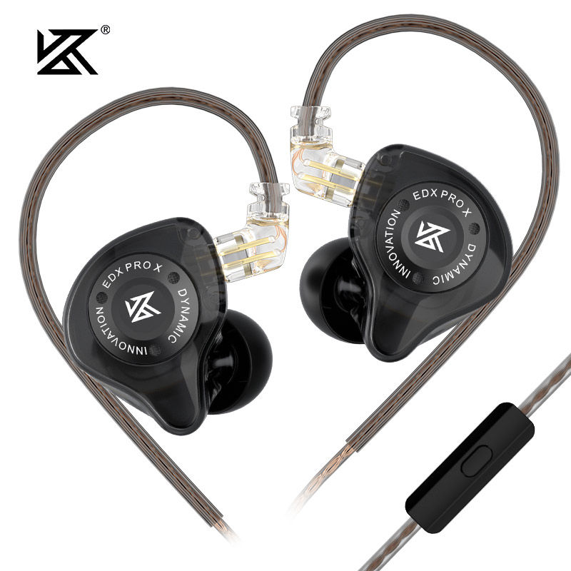 Thumbnail: KZ EDX PRO X IEM Earphones Dynamic Drive HiFi Deep Bass Sound Earbud Sport Music