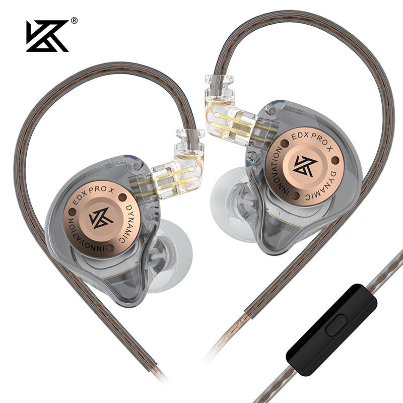 Thumbnail: KZ EDX PRO X IEM Earphones Dynamic Drive HiFi Deep Bass Sound Earbud Sport Music