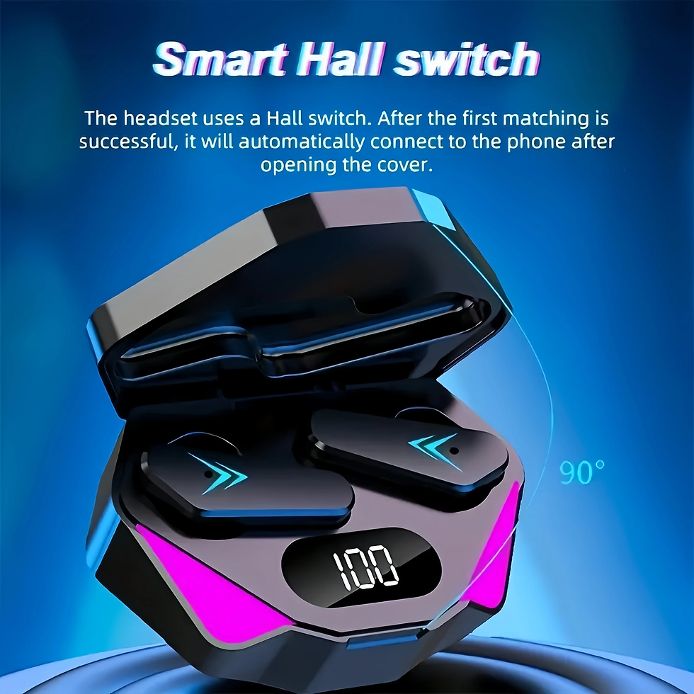 Thumbnail: X15 TWS Earbuds in open case with Smart Hall switch feature