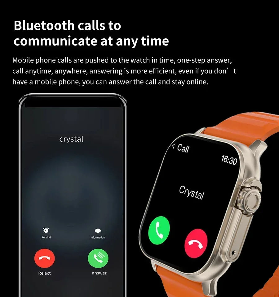 Thumbnail: LAXASFIT AMOLED Smartwatch with Bluetooth Calling & Fitness Tracking