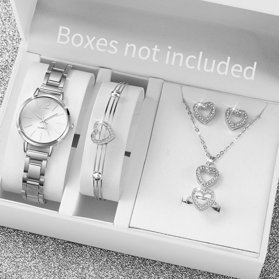 Thumbnail: Luxe Elegance Women's Jewelry & Watch Set – Timeless Beauty in One Perfect Gift