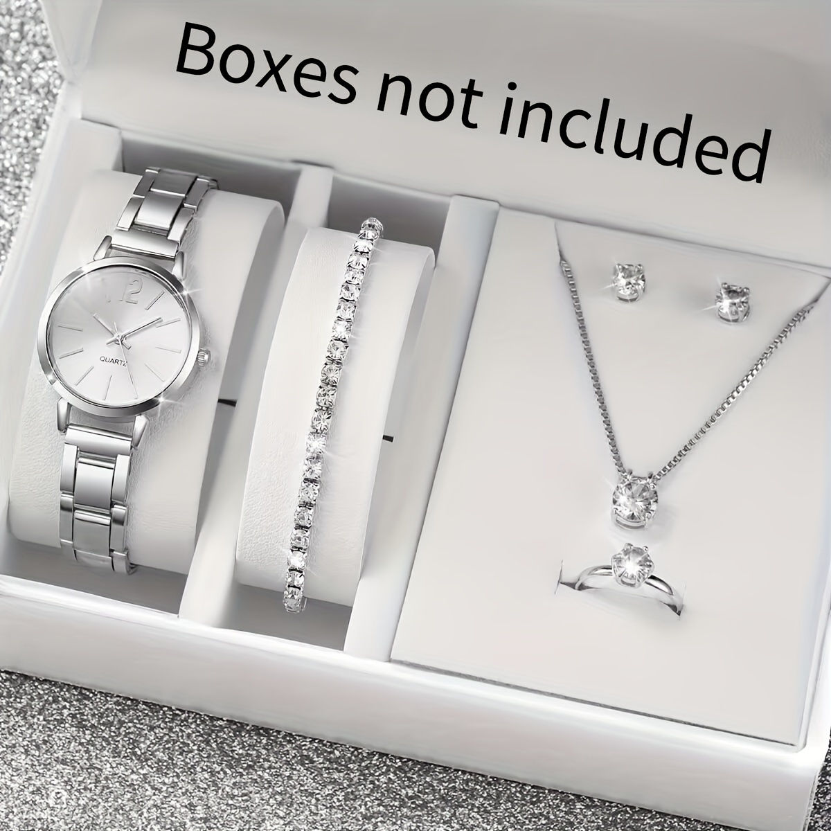 Luxe Elegance Women's Jewelry & Watch Set – Timeless Beauty in One Perfect Gift