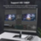 Monitor with game streaming software; 4K HDMI capture card supports 4K input, 1080p@60Hz recording