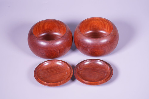 SET315】日向産本榧 柾目 一枚盤 卓上碁盤セット（月印36号、花梨特大