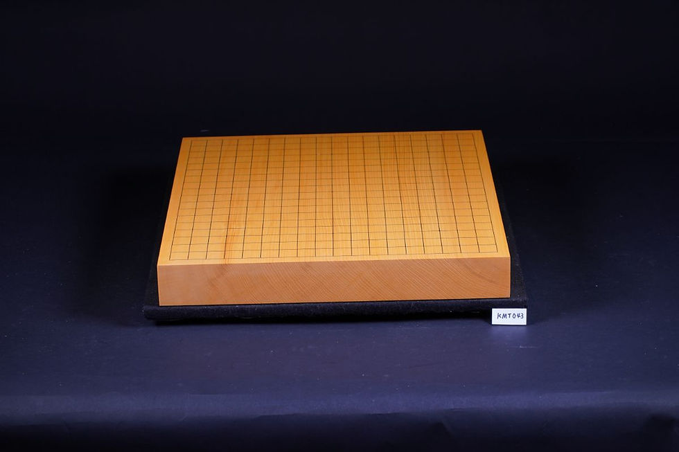 縮圖：【KMT043】九州产本榧 天地柾 独木 桌上棋盘