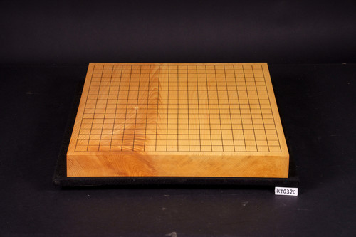 SET311】日向産本榧 木表 一枚盤 卓上碁盤セット（華印28号、欅特大