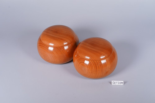 SET339】蛤碁石（華印40号）・欅碁笥セット | 日向碁盤碁石
