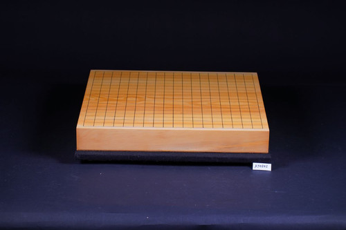 SET301】日向産本榧 木表 一枚盤 卓上碁盤セット（華印31号、花梨碁笥