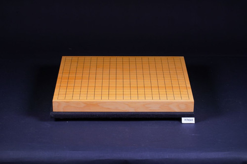 SET304】日向産本榧 天地柾 一枚盤 卓上碁盤セット（華印35号、欅特大