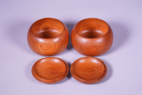 SET311】日向産本榧 木表 一枚盤 卓上碁盤セット（華印28号、欅特大