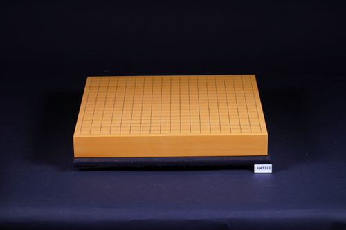 KMT043】九州山地産本榧 天地柾 一枚盤 卓上碁盤 | 日向碁盤碁石