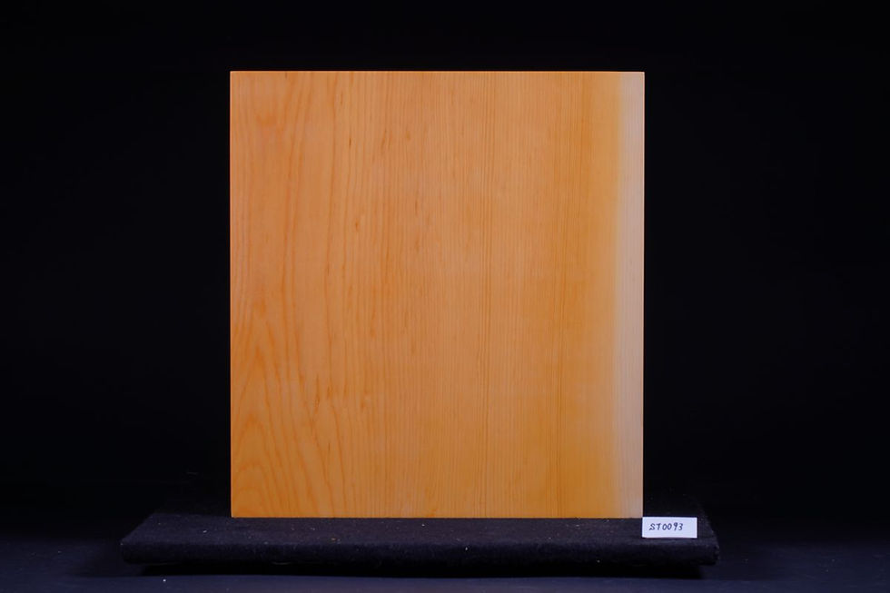 縮圖：【ST0093】日向产本榧 天地柾 独木桌上 将棋棋盘 （带驹台）