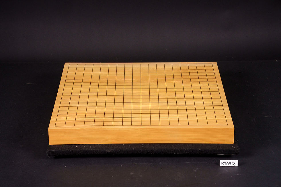 Thumbnail: 【SET315】Hyuga Hon-Kaya, Masame (Straight Grain), One-piece Table Go Board Set(Moon Grade, Size 32,  Indian Rosewood Go Bowls)