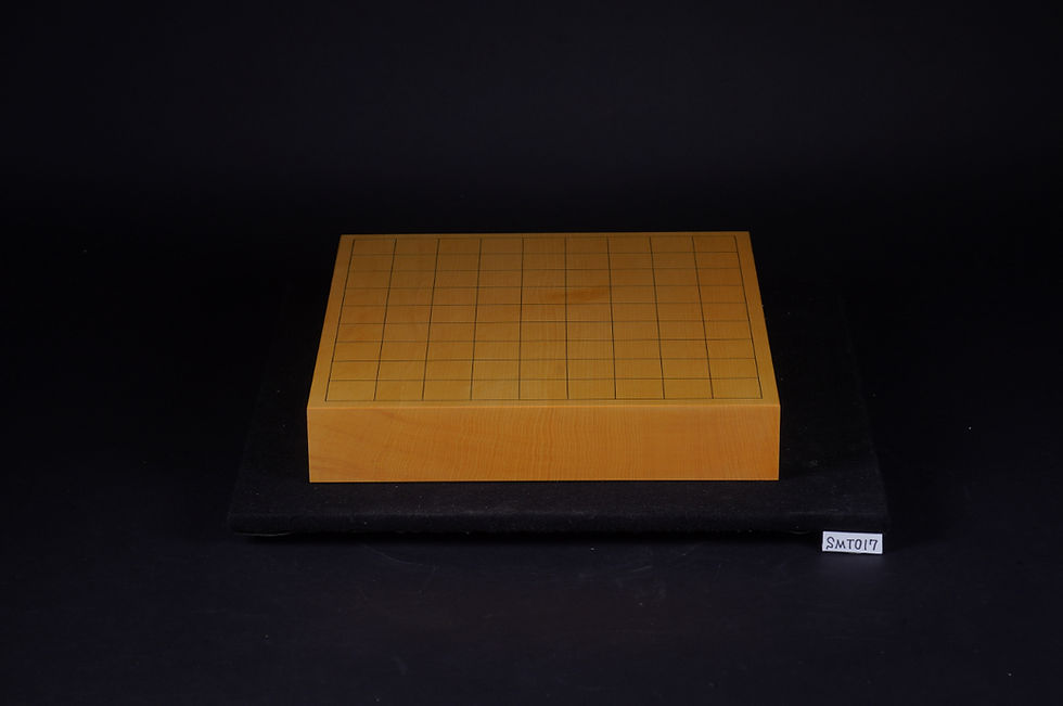 縮圖：【SMT017】九州产本榧 天地柾 独木桌上 将棋棋盘（带驹台）