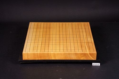 SET315】日向産本榧 柾目 一枚盤 卓上碁盤セット（月印36号、花梨特大