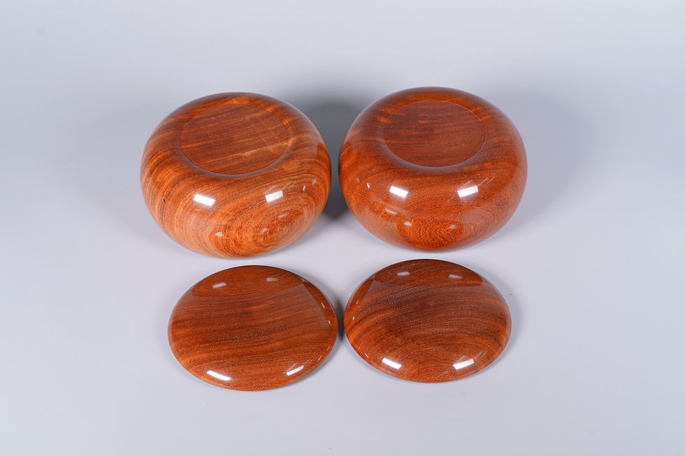 Thumbnail: 【SET338】Go stone and Go bowl Set ［Size38, Indian Rosewood］