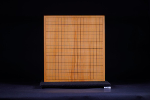 SET299】日向産本榧 木裏 一枚盤 卓上碁盤（華印34号 欅碁笥）セット