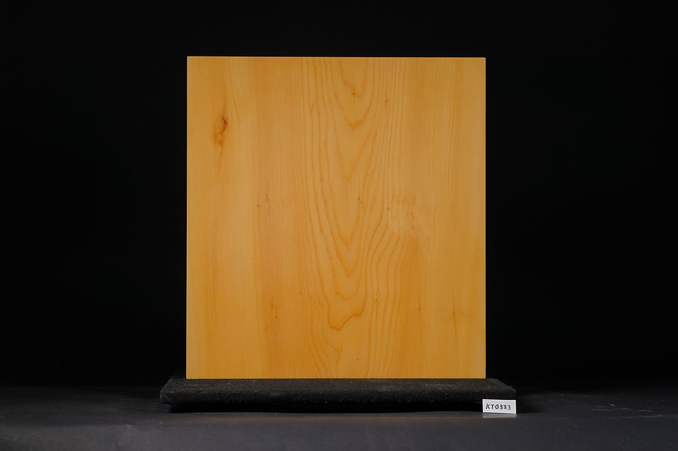 Thumbnail: 【SET331】Kyushu Hon-Kaya, Itame (Flat Grain), Kiura, One-piece Table Go Board Set(Moon Grade, Size 33,  Keyaki(Zelkova) Go Bowls)