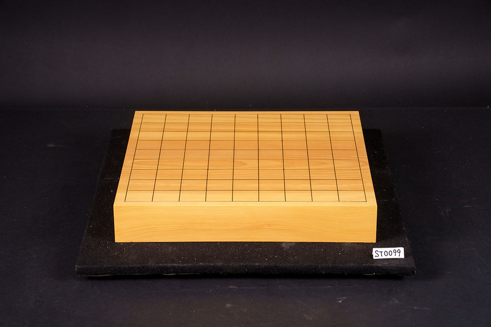 縮圖：【ST0099】日向产本榧 木里 独木桌上 将棋棋盘（带驹台）