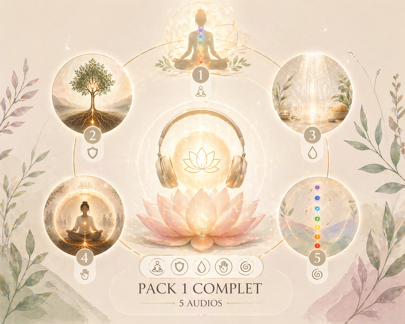 Pack 1 complet : Ancrage Élévation/Reliance/Nettoyage/Protection/auto traitement