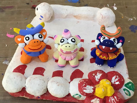 シーサーの絵付け体験できますよ⭐︎🎶