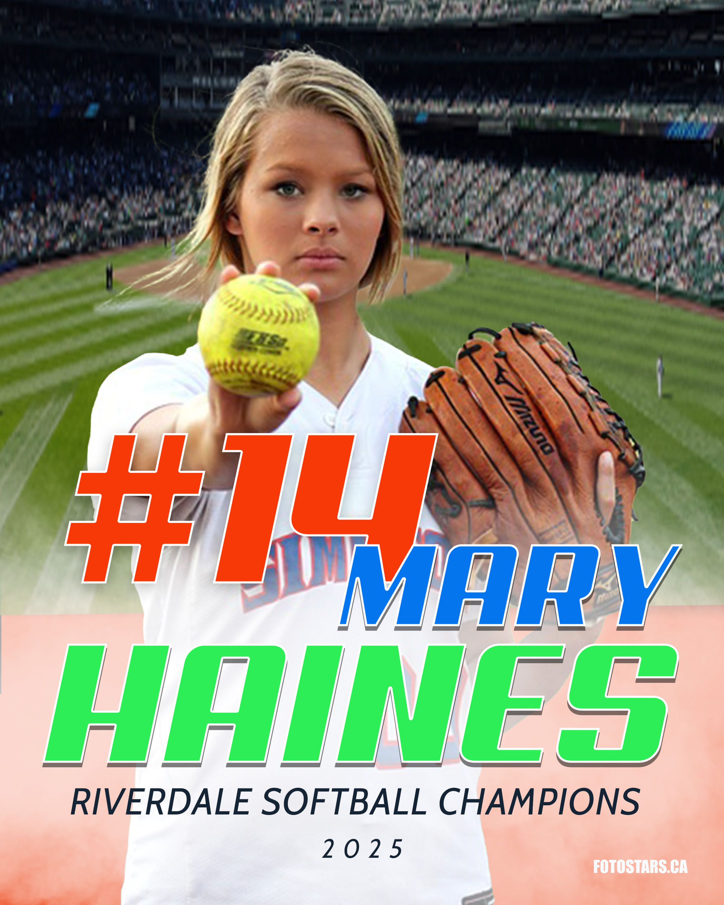 Softball Custom Digital Image or Print MH