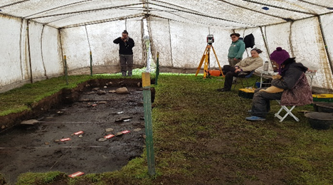 Trabajo de campo en Tierra del Fuego. Foto: Francisco Zangrando / CADIC-CONICET.