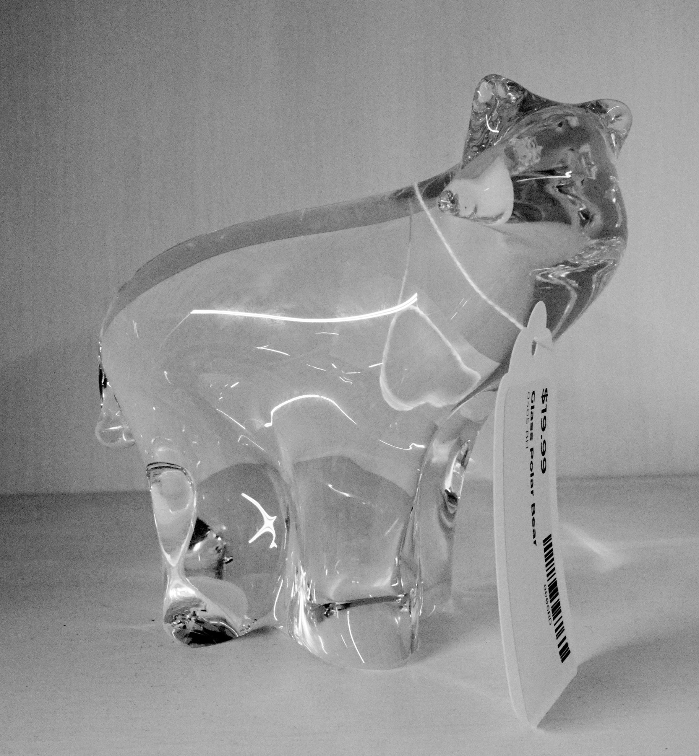 Glass Polar Bear $19.99