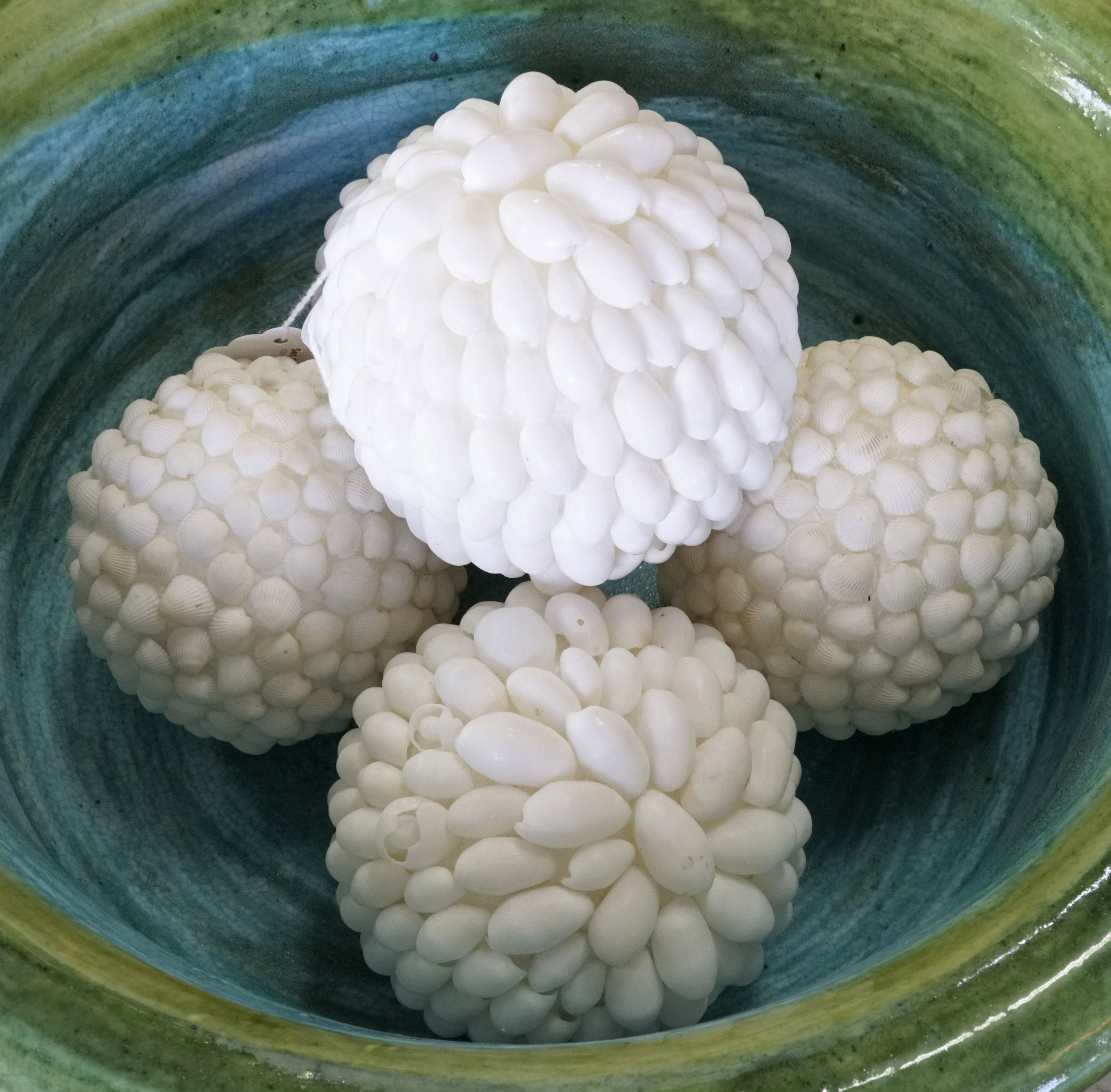 Set of 4 Sea Shell 4" Balls $29.99