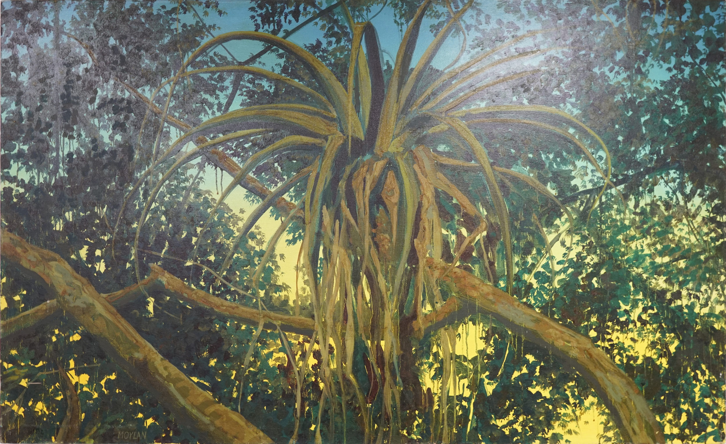 Bromeliad Beach- Original by Ken Moylan 41" x 68" $2400.00