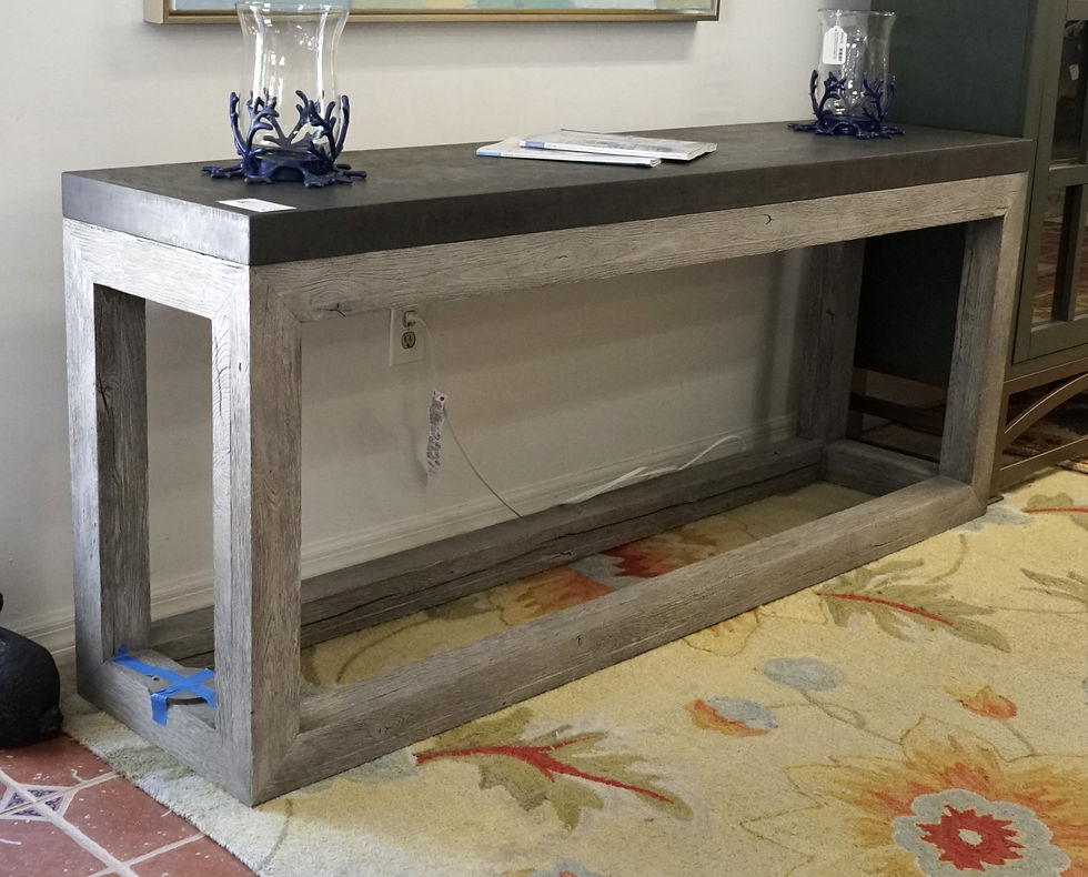 Thumbnail: RH Ridgeline Oak & Concrete Console $799.00