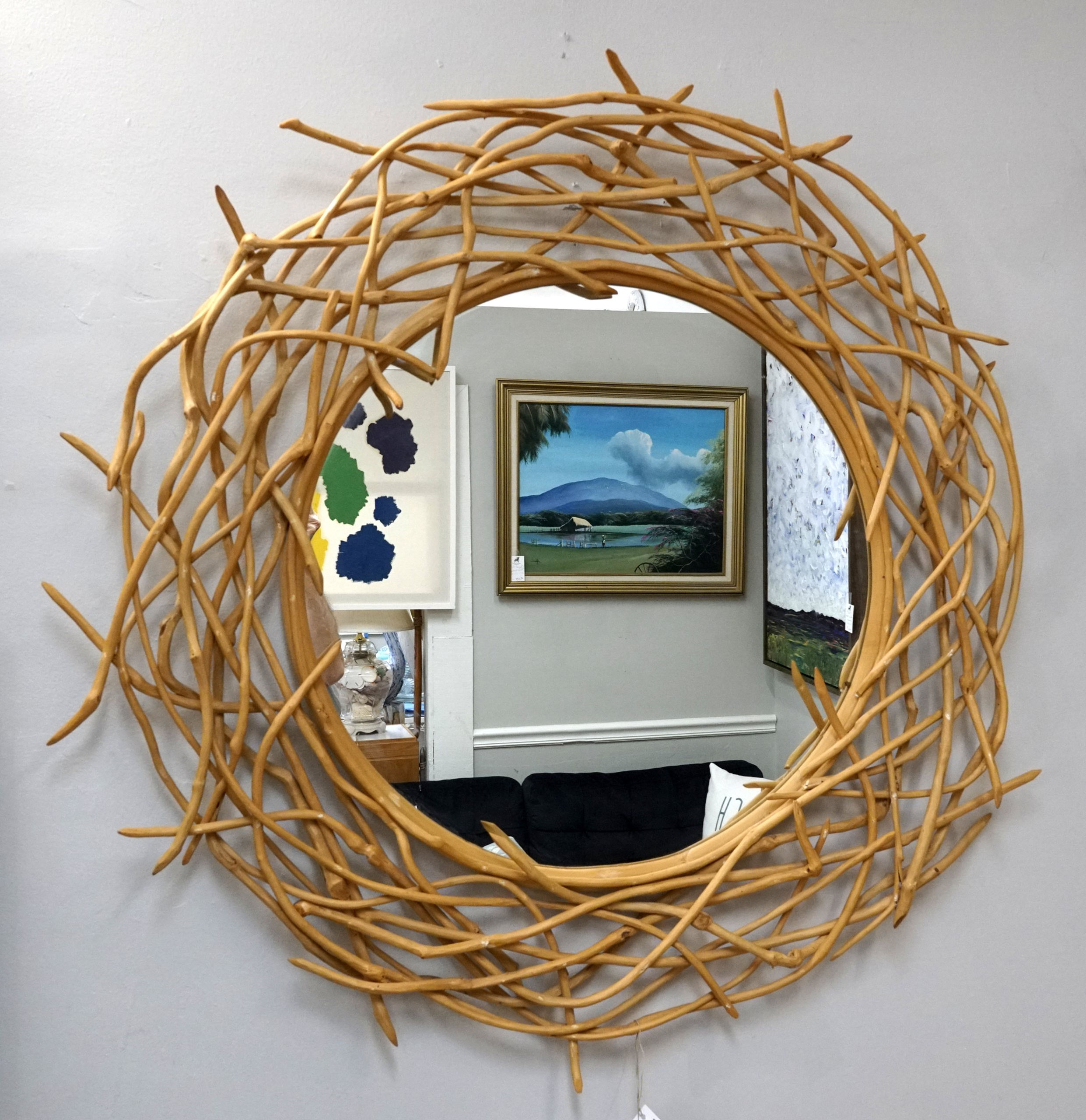 Padma's Plantation Nile Vine Mirror 40" Rd. $349.00