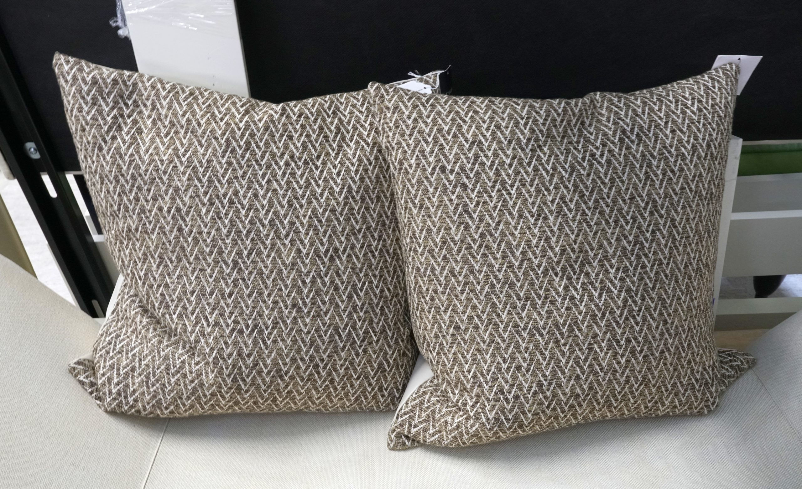 Pair of Brown & Tan Pillows $44.99