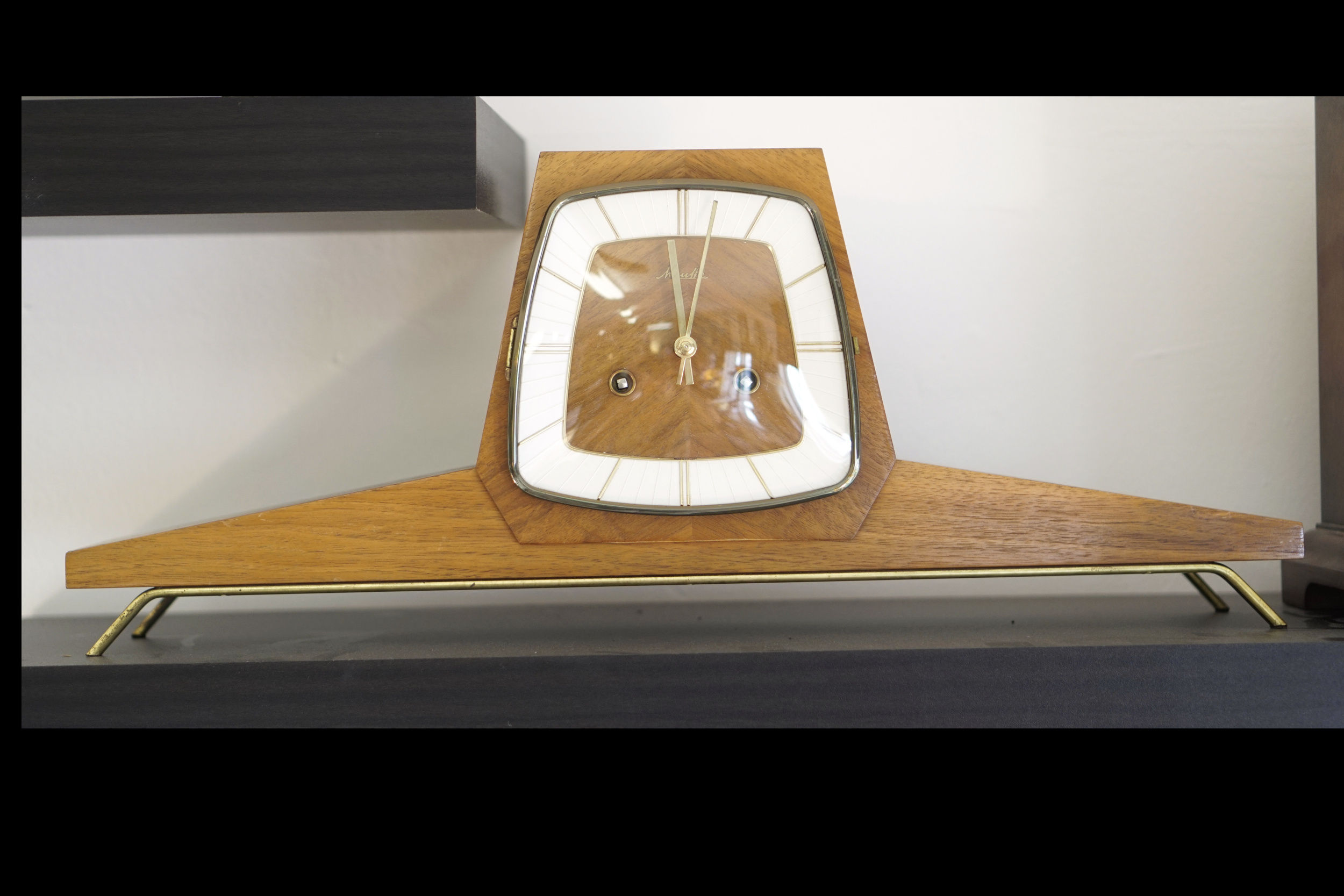 Later Art Deco Design Chiming Mantel Clock from Mauthe $449.00