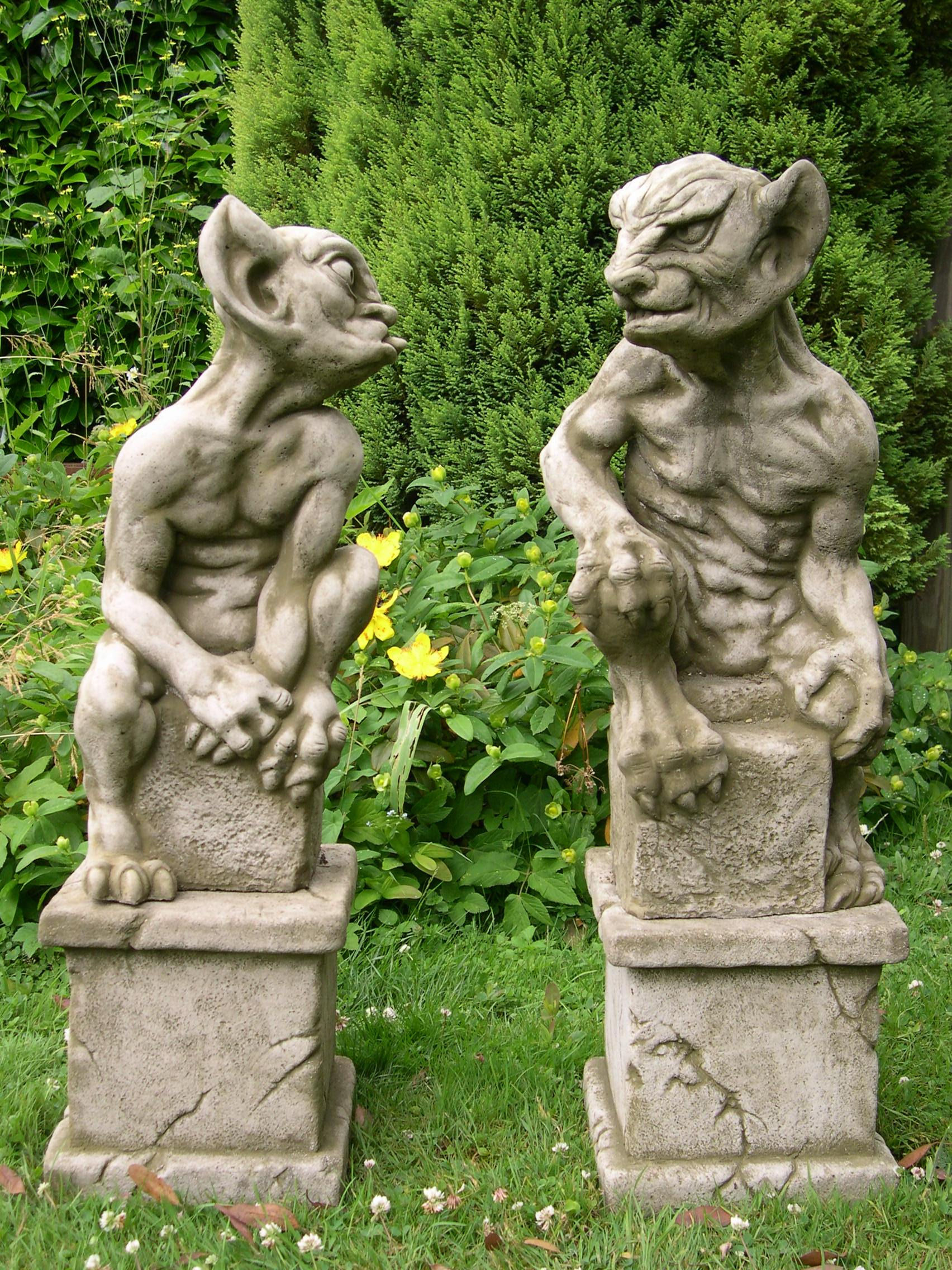 Gargoyles on Plinth