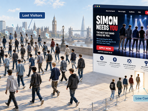 9,000 Visitors and only 160 Sign-Ups. Here’s What Simon Cowell’s Experience Can Teach You About Visibility & Conversion.