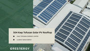 โครงการติดตั้ง Solar Rooftop ขนาด 504 กิโลวัตต์ บริษัท โทฟุซัง จำกัด
