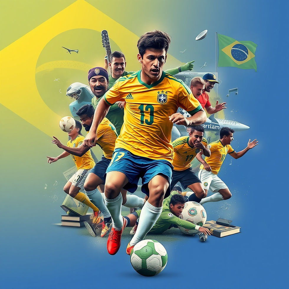 Futebol e cultura brasileira representados por bola, estádio e torcida em uma reflexão sobre identidade, memória e patrimônio cultural.