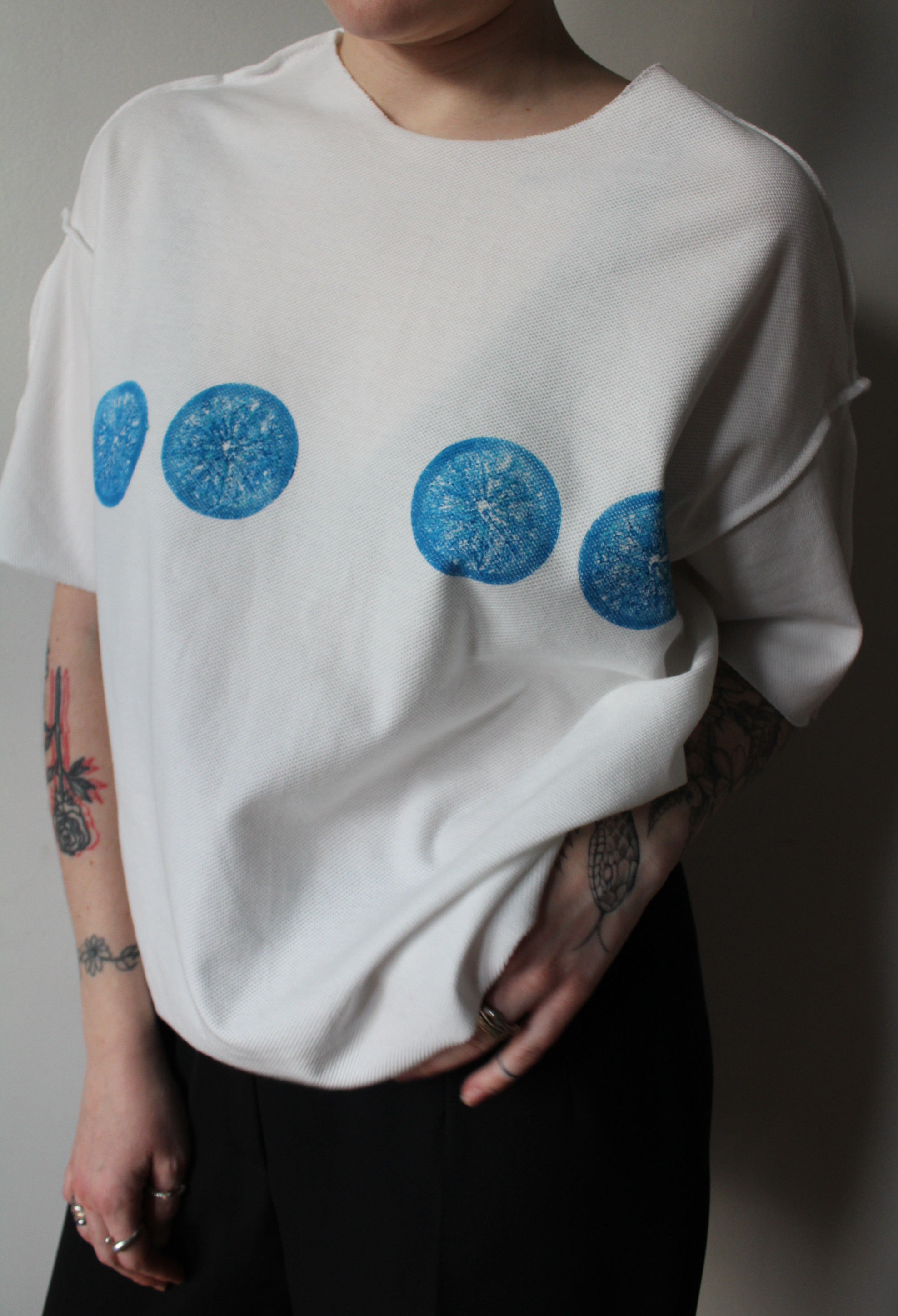 Lemon oversized tee