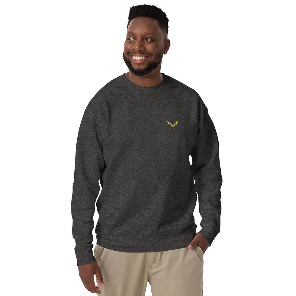 Thumbnail: Michigan Golf Map Premium Unisex Crewneck - Sunset
