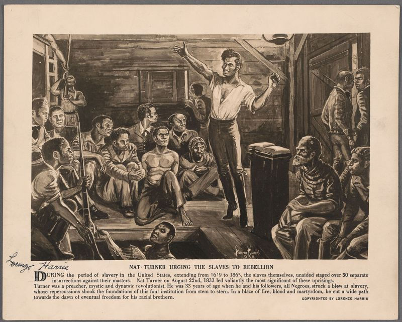 Nat Turner Urging the slaves to Rellion