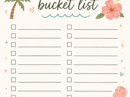 Summer Bucket List Free Printable