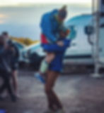 Clark's husband, Codi, is stationed at Naval Base Coronado, where the couple live on base in their van. 