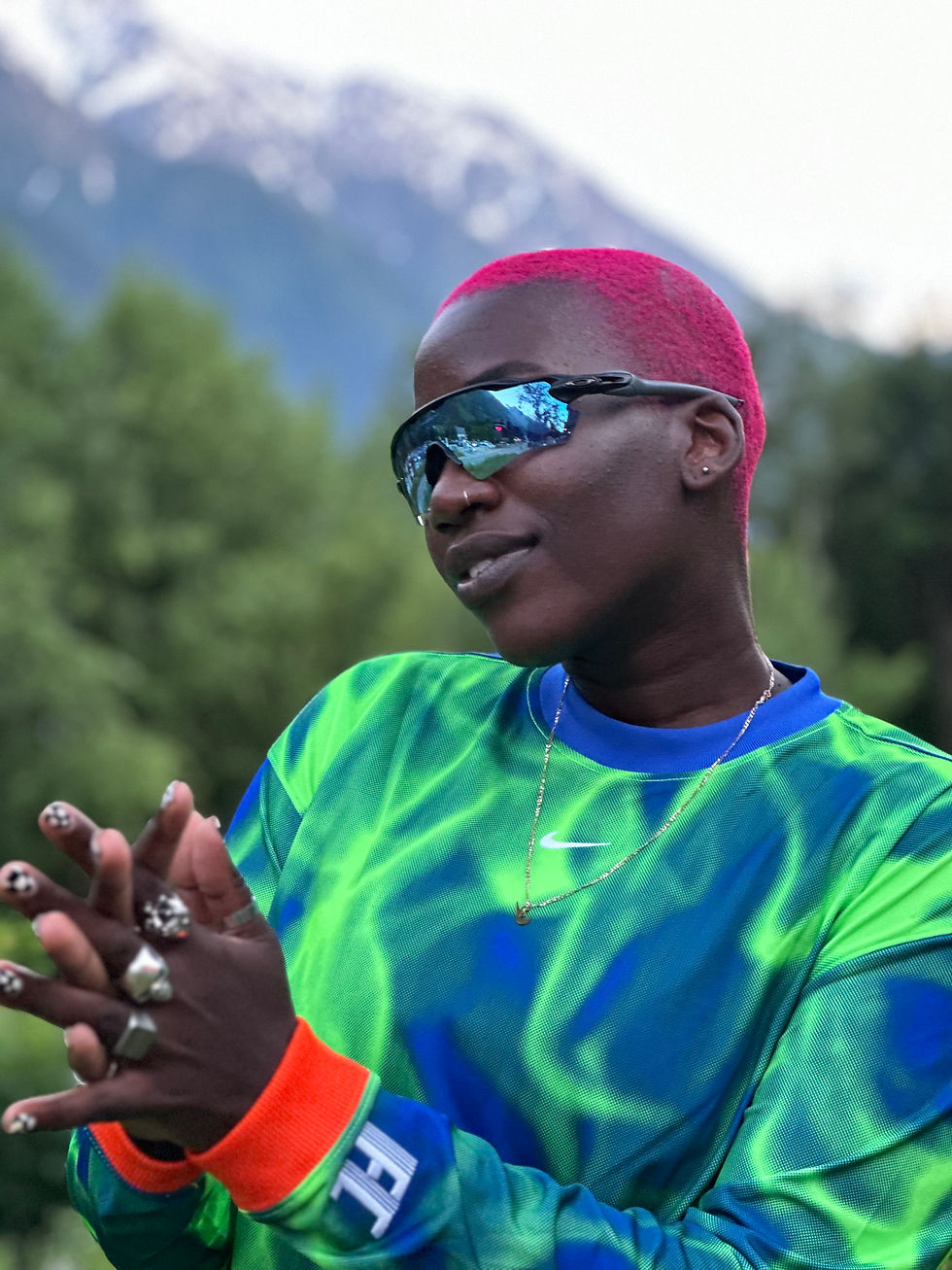 • Dora Atim, founder of Ultra Black Runners and Nike run coach, brings bold style, fearless energy, and radical inclusivity to the ultra trail scene.