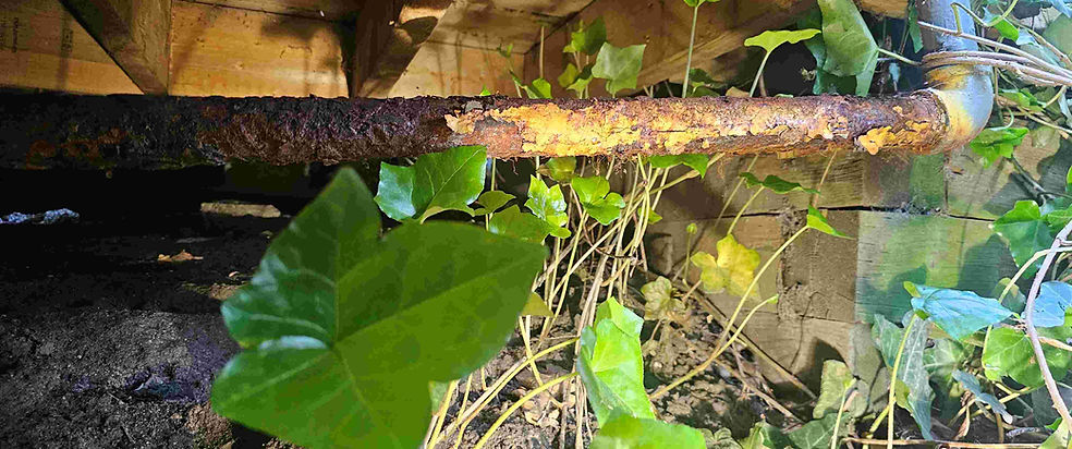 Rusted Gas Line Repair