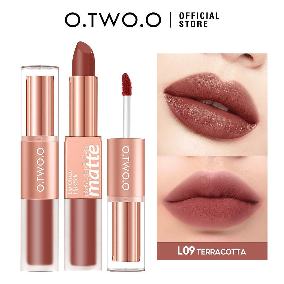Thumbnail: 2-in-1 Matte Lip Gloss & Lipstick - Waterproof, High Pigment, Long-Lasting (Red)