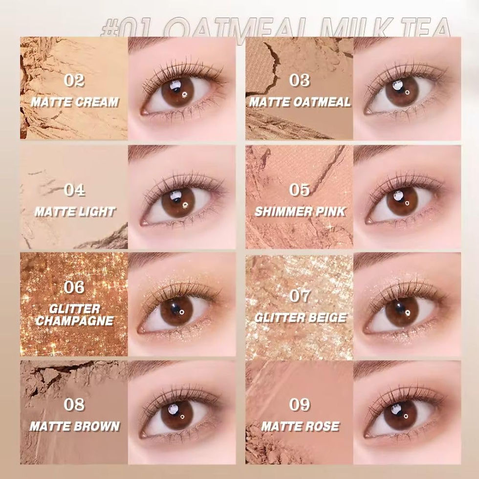 Thumbnail: 9-Color Glitter Eyeshadow Palette - Long Lasting, High Pigment (Honey Lemon)